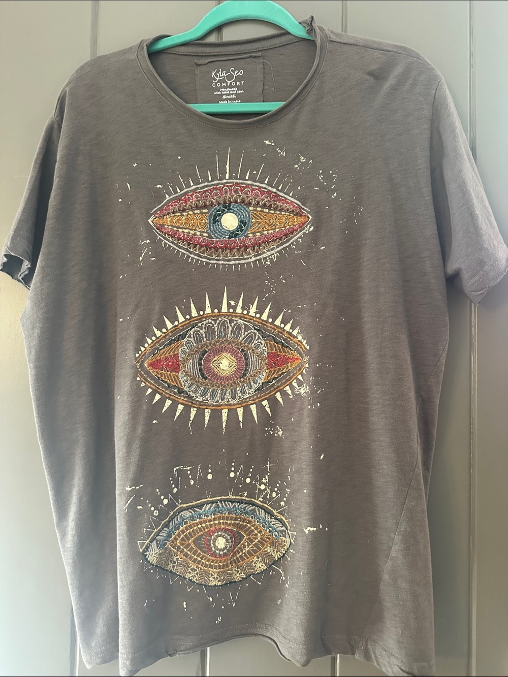 Kyla Seo Grey Fog Short Sleeve Tee.
